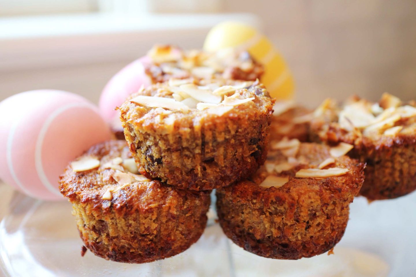 Healthy Banana Chocolate Chip Nut Muffins