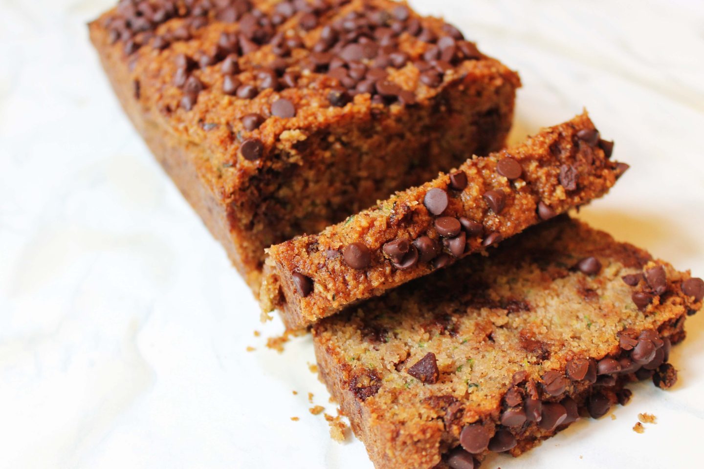 Healthy and Gluten Free Zucchini Bread with Chocolate Chips