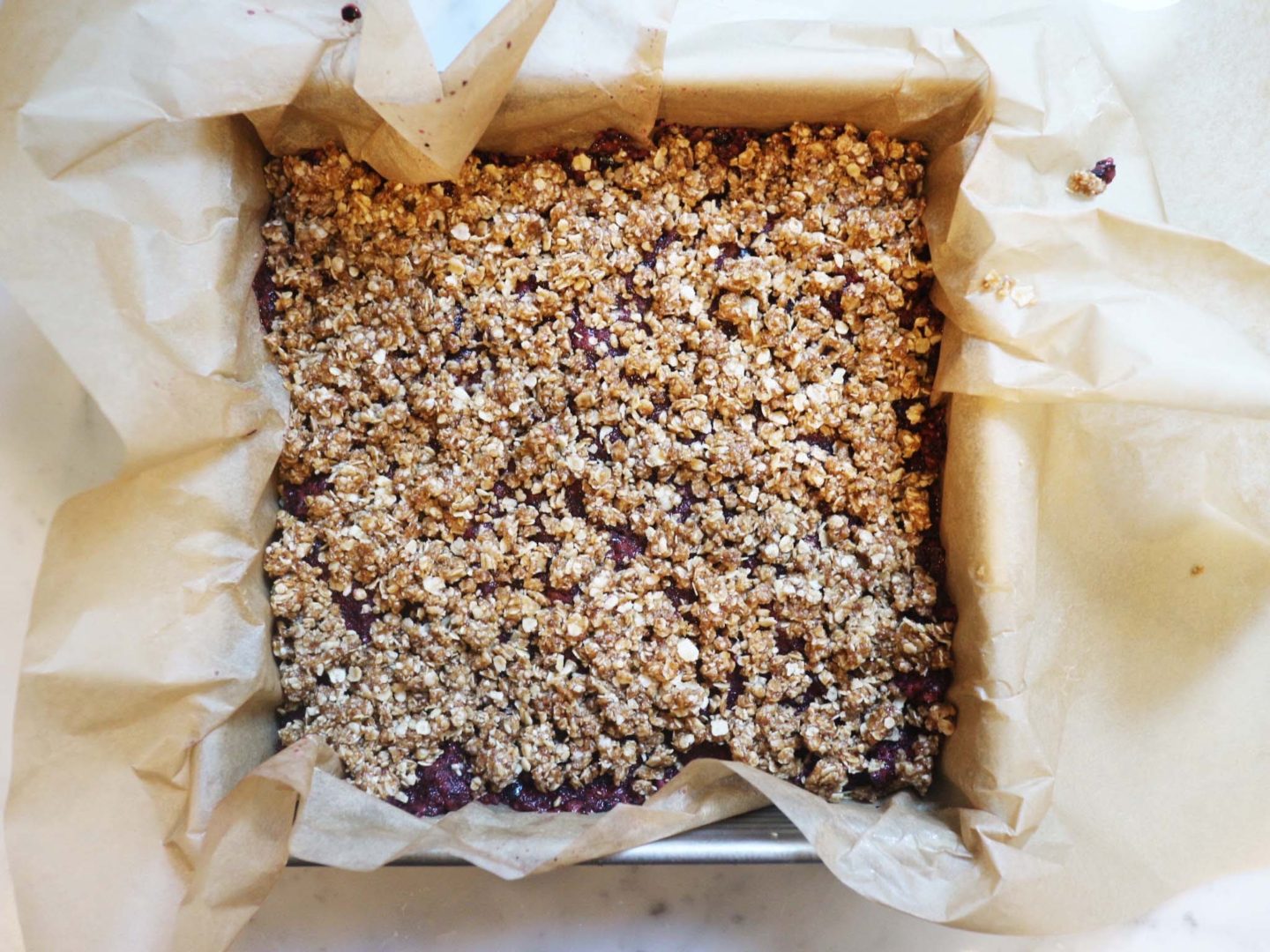 Blueberry Peanut Butter Oat Bars