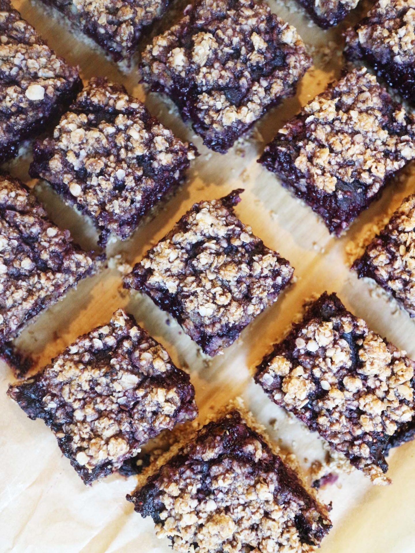 Blueberry Peanut Butter Oat Bars