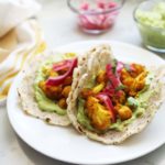 Vegan Cauliflower Tacos with a Spicy Avocado Sauce