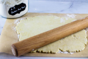 Galette Dough rolled out with rolling pin